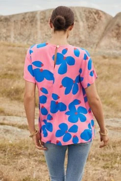 W22D Daisy Top In Sapphire Rose New 10 W22D Daisy Top In Sapphire Rose New