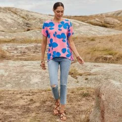 W22D Daisy Top In Sapphire Rose New 13 W22D Daisy Top In Sapphire Rose New