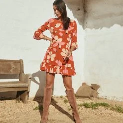 W22D New Ellie Dress In Fire Bloom 13 W22D New Ellie Dress In Fire Bloom