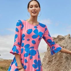 W22D Ellie Dress In Sapphire Rose 17 W22D Ellie Dress In Sapphire Rose