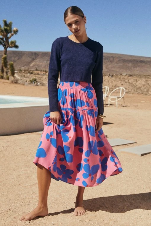 W22D New Kasia Skirt In Sapphire Rose 6 W22D New Kasia Skirt In Sapphire Rose
