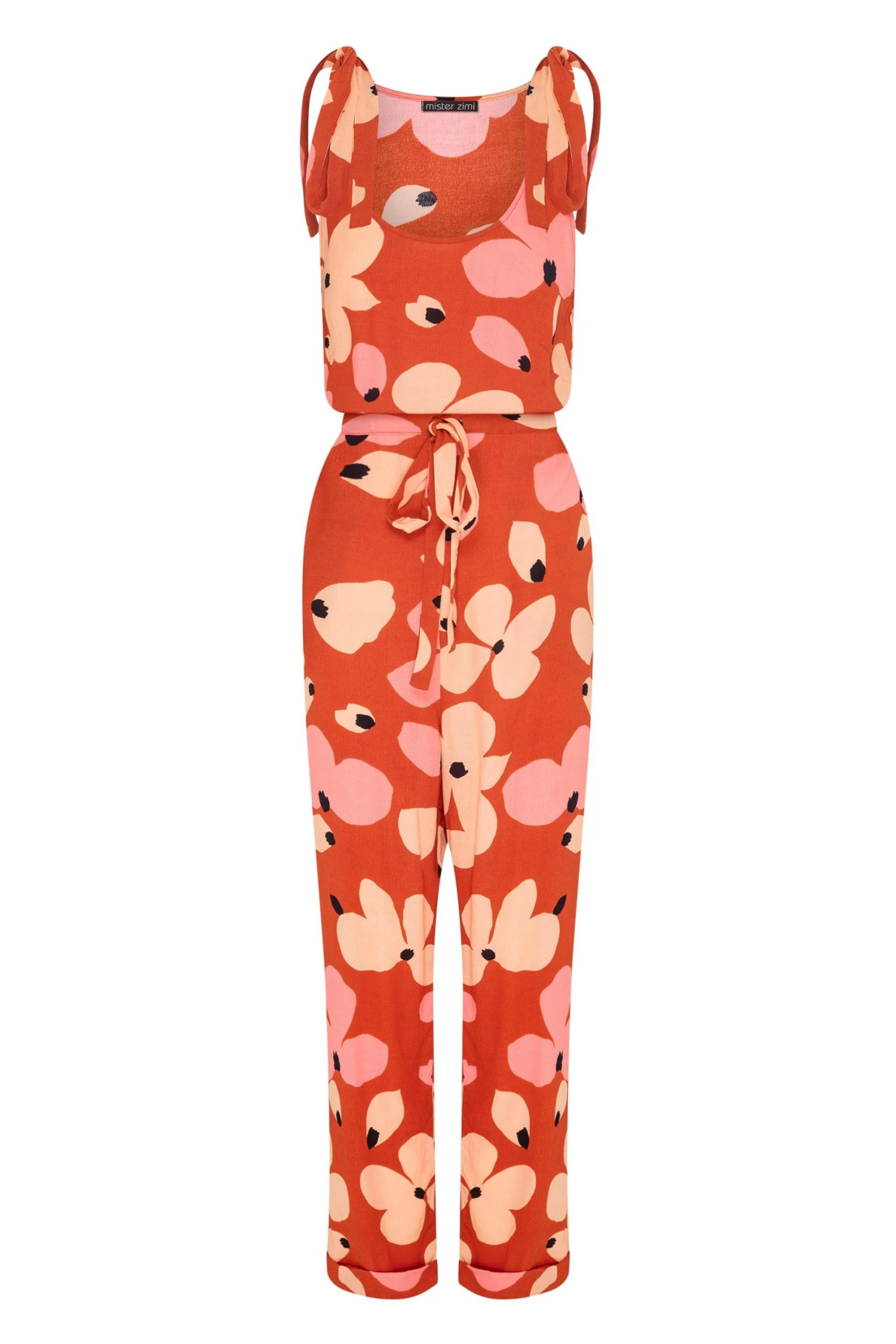 W22D Lila Jumpsuit In Fire Bloom 9 W22D Lila Jumpsuit In Fire Bloom