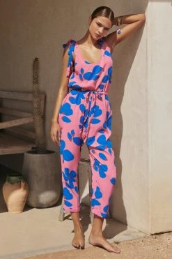 W22D Lila Jumpsuit In Sapphire Rose New