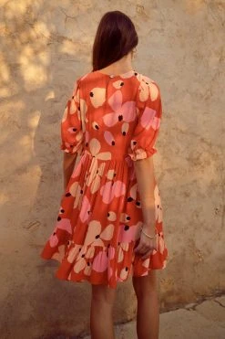 W22D Lottie Mini Dress In Fire Bloom 10 W22D Lottie Mini Dress In Fire Bloom