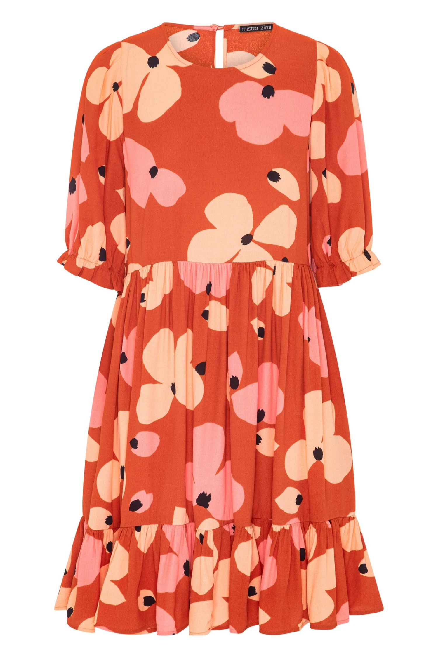 W22D Lottie Mini Dress In Fire Bloom 6 W22D Lottie Mini Dress In Fire Bloom