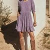W22D Lottie Mini Dress In Grape Vine 2 W22D Lottie Mini Dress In Grape Vine
