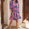 W22D Lottie Mini Dress In Sapphire Rose New 1 W22D Lottie Mini Dress In Sapphire Rose New