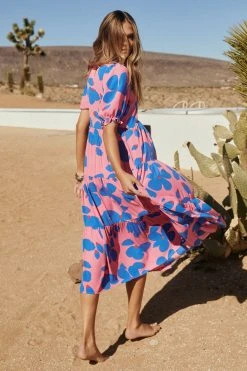 W22D Mae Dress In Sapphire Rose