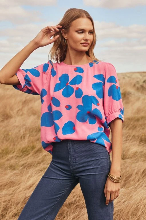 W22D Martina Top In Sapphire Rose 3 W22D Martina Top In Sapphire Rose