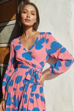 W22D Valerie Mini Dress In Sapphire Rose New