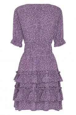 W22D Vivienne Mini Dress In Grape Vine New