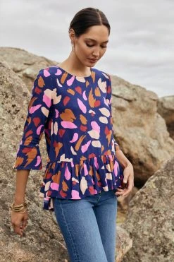 W22D Winter Celeste Top In Mojave