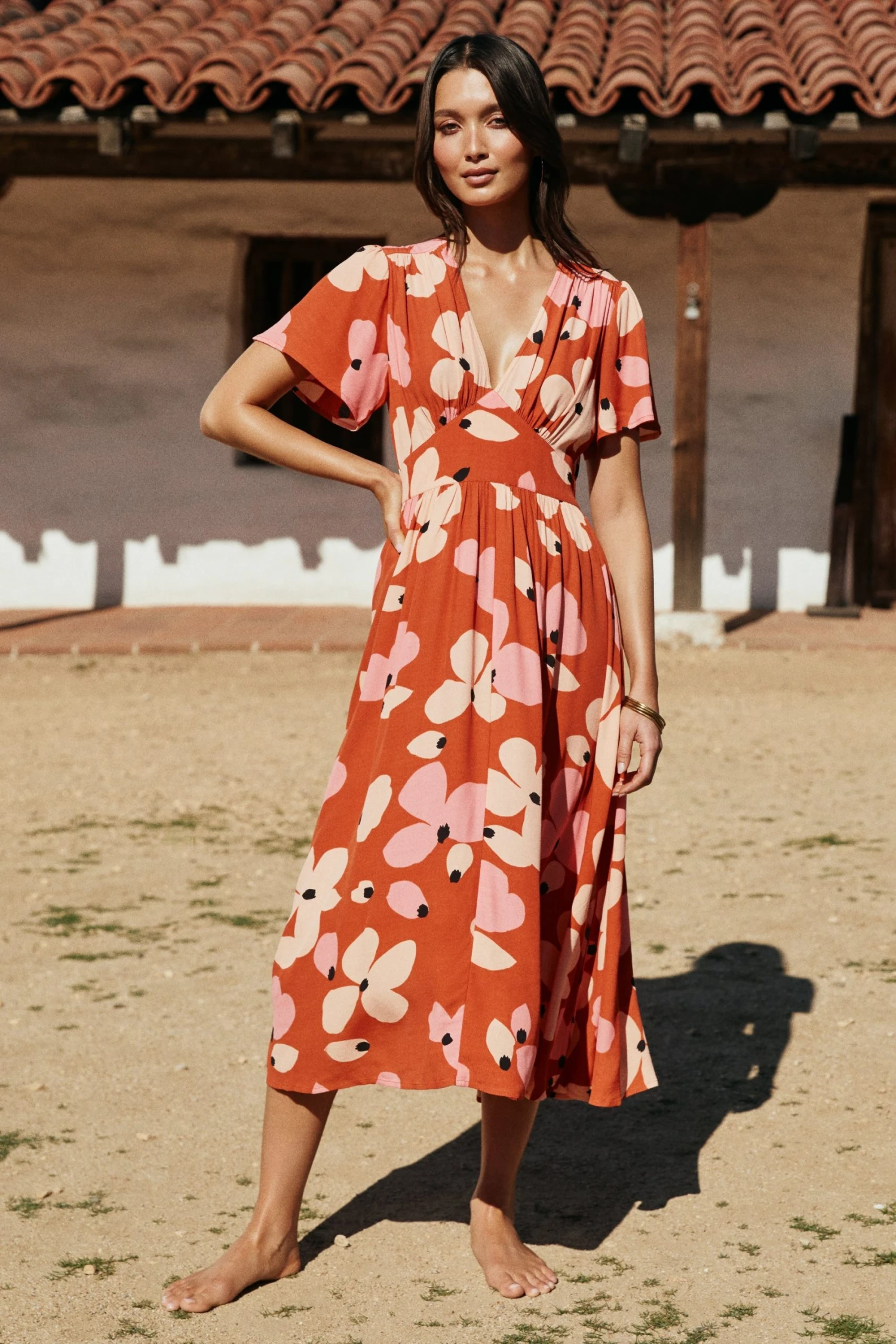 W22D Zuri Dress In Fire Bloom 5 W22D Zuri Dress In Fire Bloom