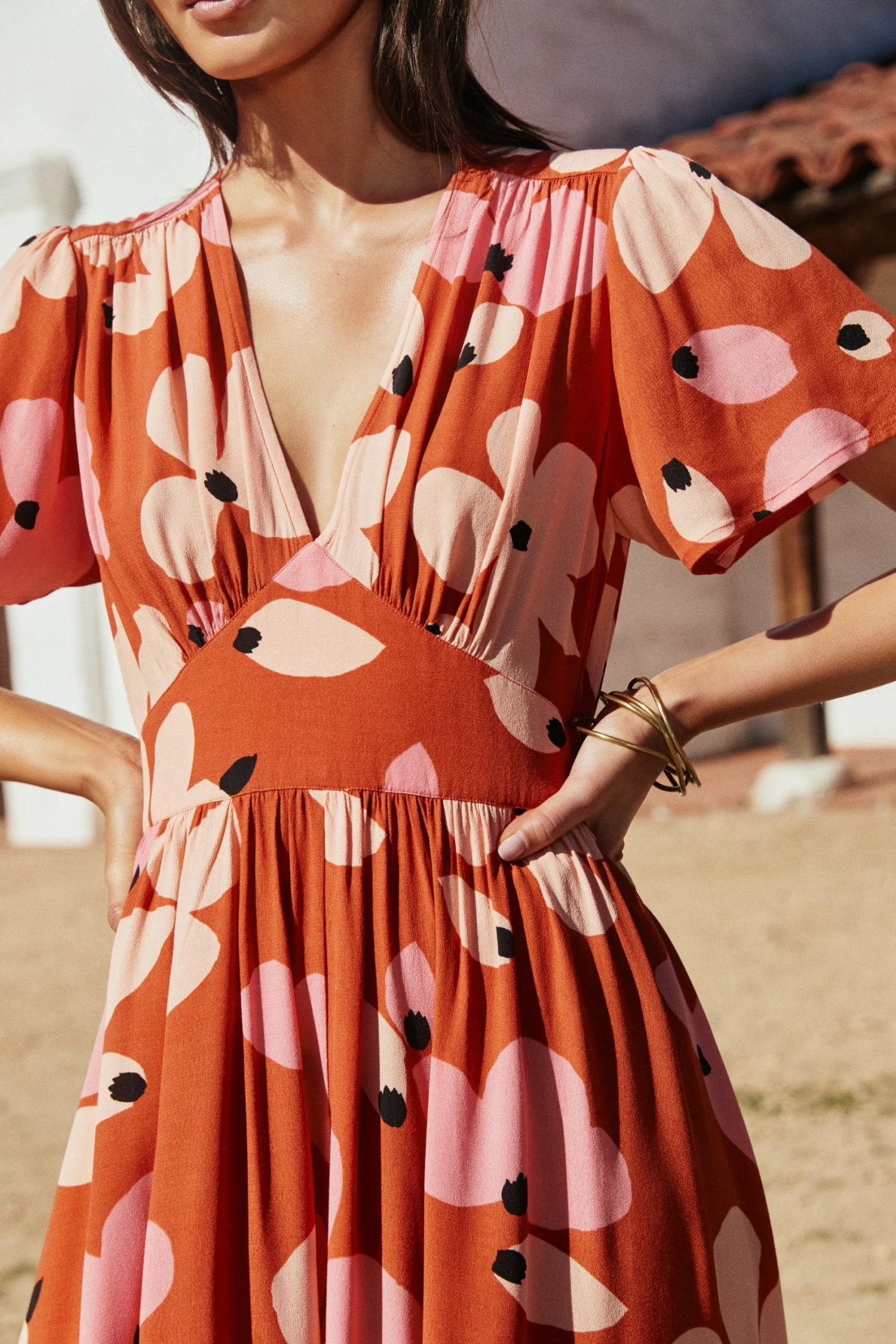 W22D Zuri Dress In Fire Bloom 6 W22D Zuri Dress In Fire Bloom