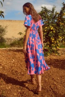 W22D Zuri Dress In Sapphire Rose New